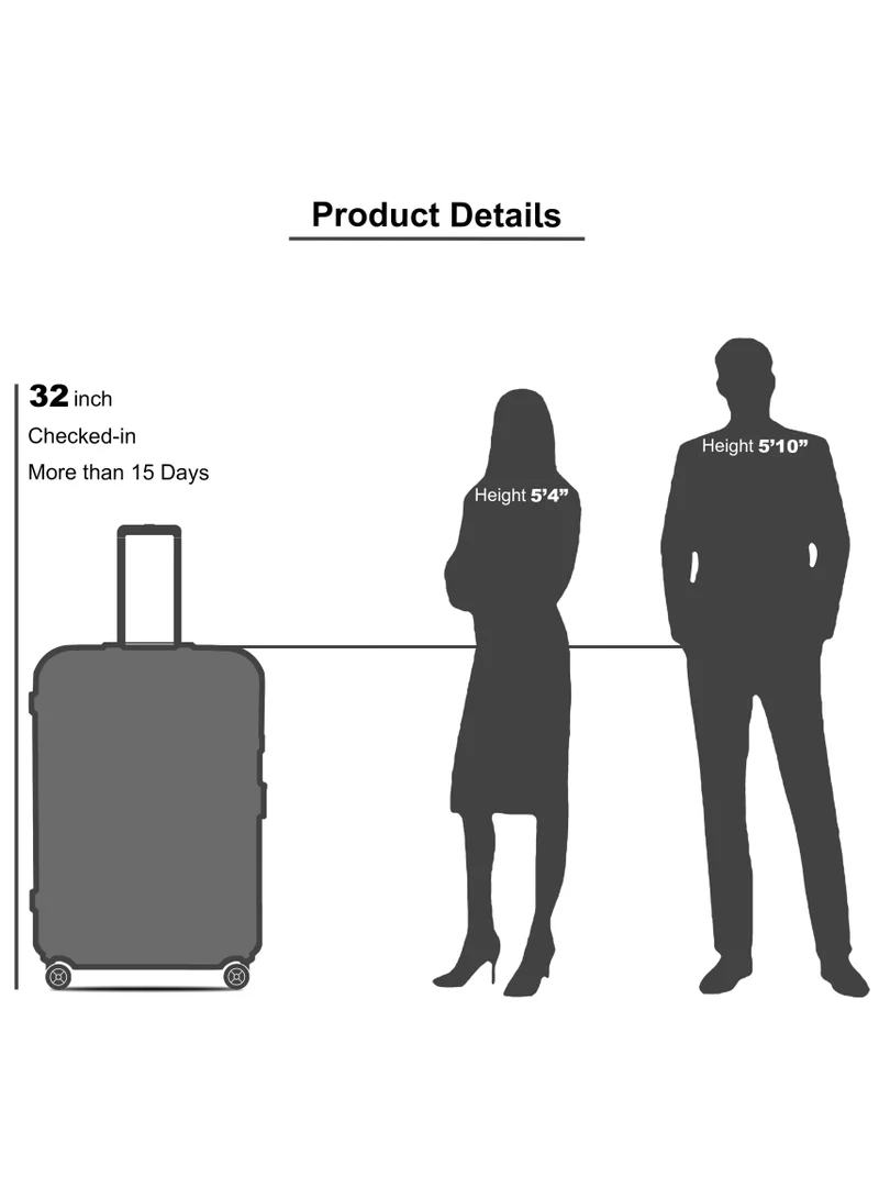 SENATOR Olive Green Hard Case Travel Bag Extra Large Luggage Trolley ABS Lightweight Suitcase with 4 Spinner Wheels A1012 Olive Green  | Best Price UAE